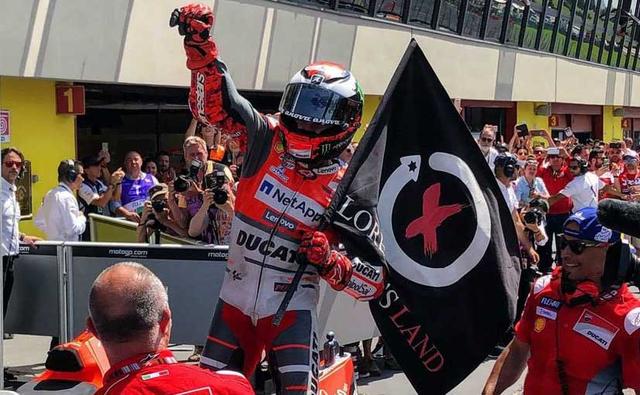 Breaking his Ducati jinx a season and a half later, Jorge Lorenzo took his first win for the Italian team in Mugello. The 2018 MotoGP Italian Grand Prix was full of action with reigning champion Marc Marquez crashing out of second, while pole sitter Valentino Rossi finished third behind Ducati's Andrea Dovizioso.
