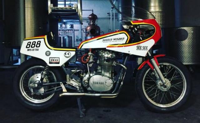 A 1980 Yamaha XS650, which was modified to run on waste production from distilling vodka, set a new record at Bonneville Speed Week.