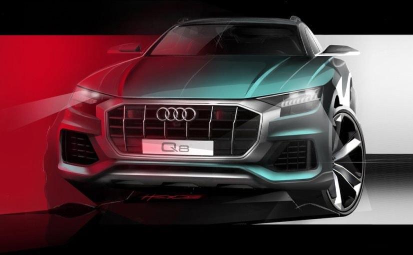 Audi Q8's Aggressive Face Revealed In New Teaser Sketch; Global Unveil In June