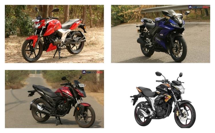 In recent times, the 150cc segment has in fact gone on to include bikes with slightly more displacement - from 150cc, 155cc and 160cc. Here's a look at our pick of the top five 150 cc bikes in India.