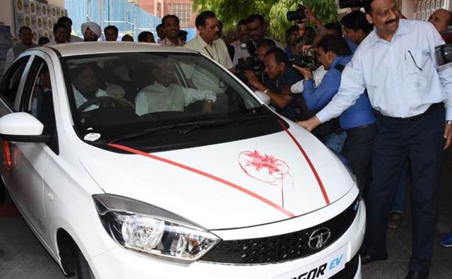 Tata Motors handed over the keys to the two electric Tigor's to MP Chief Minister Shivraj Singh Chouhan.