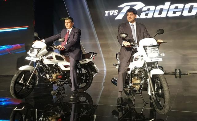 TVS Radeon 110 cc Motorcycle Launched; Priced At Rs. 48,400