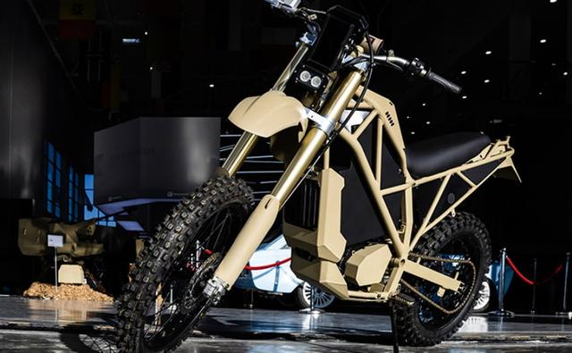 Best known for the AK-47 assault rifle, Russian arms manufacturer Kalashnikov has unveiled an off-road electric motorcycle at a Russian army show. The Kalashnikov SM-1, as it's called, has a top speed of 90 kmph with a range of 150 km on a single charge on its lithium-ion battery.