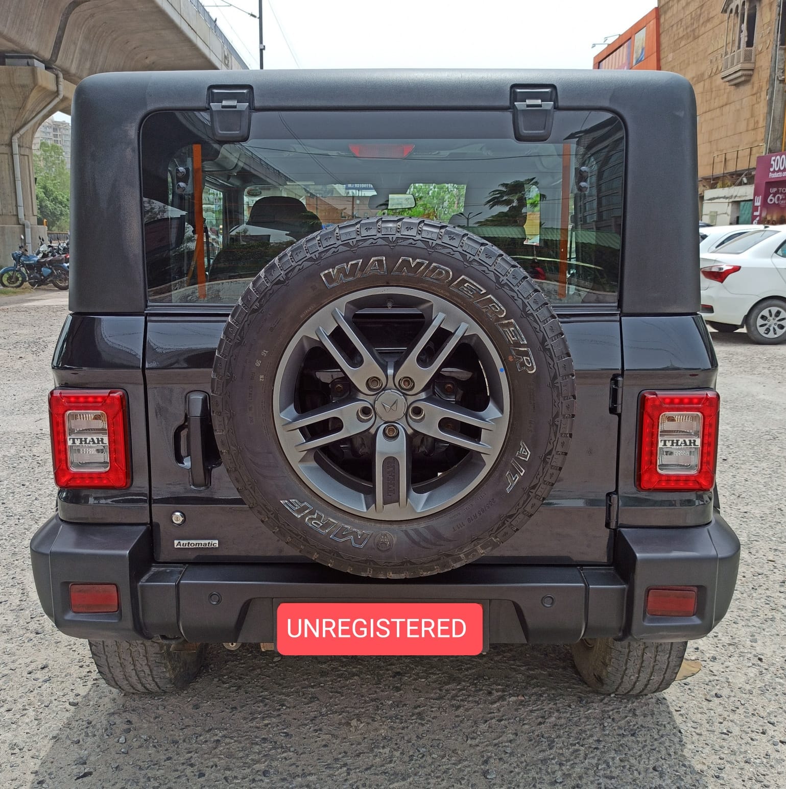 View 2023 Mahindra Thar LX RWD Automatic 4 Seater Hard Top Image 3 Used 2023 Mahindra Thar LX RWD Automatic 4 Seater Hard Top Image 3
