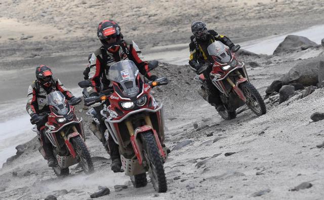Honda has set a new record with its CRF1000L Africa Twin for riding a twin-cylinder motorcycle at the highest altitude, reaching as high as 5,965 m, before a 2 m wall of snow halted progress for Chilean enduro champion Fabio Mossini. After five days of acclimatisation, the team started at sea level and completed its ascent across mud, sand, gravel and ice in less than 24 hours, and in temperatures as low as minus 5 degrees Celsius.