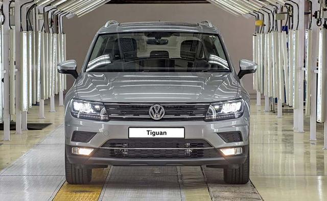 Volkswagen Tiguan, the German carmaker's upcoming SUV, has made its way to the production line at the VW facility in Aurangabad, Maharashtra.