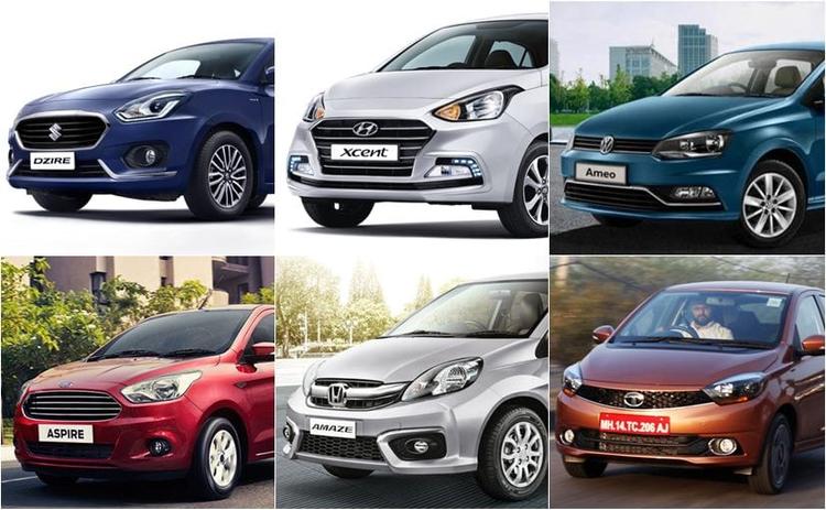 Maruti Suzuki Dzire Vs Hyundai Xcent Vs Tata Tigor Vs Honda Amaze Vs Ford Aspire Vs Volkswagen Ameo: Specifications Comparison