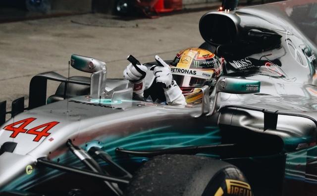 It was the 2017 Formula 1 season's first win for Lewis Hamilton as he rolled his way on the finish line at the 2017 Chinese Grand Prix. The Mercedes driver had lost the top spot on the podium at in Melbourne at the season opener to Ferrari's Sebastian Vettel, and it was clear that the racer was seeking redemption.