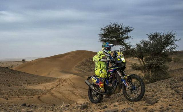 Yamaha rider Xavier De Soultrait leads the overall standings, while Sherco TVS rider Juan Pedrero is in fourth position. Hero MotoSports Team Rally rider Joaquim Rodrigues is in ninth position while CS Santosh is in 17th place overall. Aravind KP of Sherco TVS is in 20th position after Stage 5