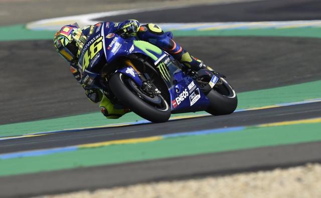 Just 18 days after breaking two legs on his right leg, which required surgery, Valentino Rossi was back on the racetrack on Monday, and again on Tuesday, riding a Yamaha R1M. But it's still not certain if he will race at the Aragon GP.