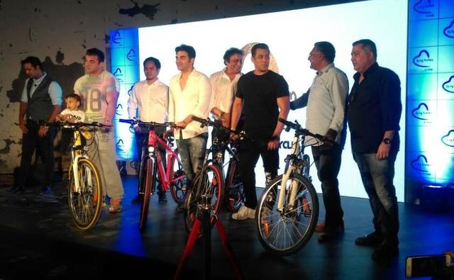 Salman Khan's Being Human Foundation has launched a new range of electric bicycles in India priced at Rs. 40,000 to Rs. 57,000. The e-bicycles were under development for about for about 1.5 years.