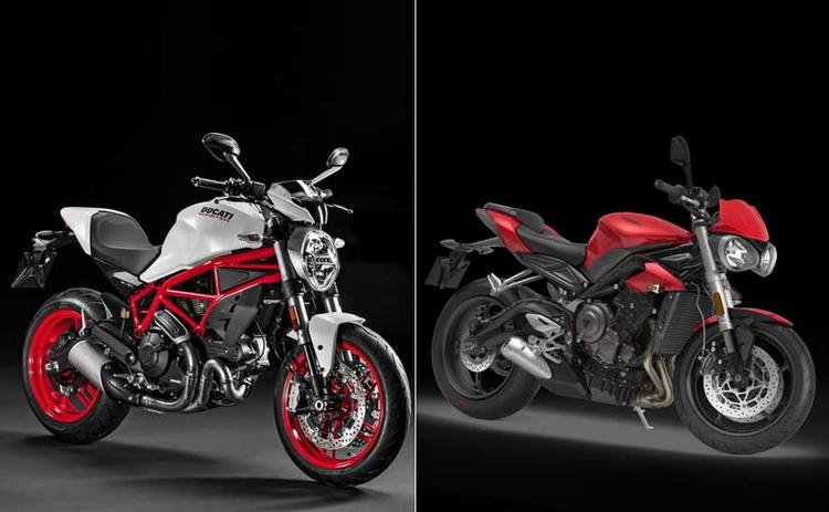 We tell you how the Ducati Monster 797 fares against the Triumph Street Triple S in an on-paper specifications comparison. Read on to find out!