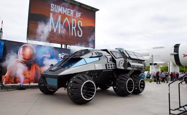 NASA has unveiled a futuristic Mars Rover Concept Vehicle for its "Summer of Mars" promotion campaign. The Mars Rover Concept Vehicle has been designed by the Parker Brothers Concepts and uses an electric motor which is powered by solar panels and a 700-volt battery.