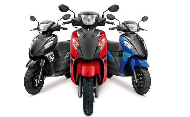 The Suzuki Let's 110 cc scooter has been introduced with new dual tone colours priced at Rs. 48,193 (Post GST, ex-showroom Delhi). Ahead of the festive season, the three new options comprising Royal Blue/Matte Black (BNU), Orange/Matte Black (GTW) and Glass Sparkle Black (YVB), are intended to provide a fresh new look to the scooter.