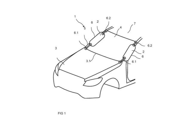 Following on the lines of Volvo's development of an external airbag, Mercedes-Benz have patented a new A-pillar mounted external airbag setup that will help reduce the injury of the accident victims by reducing the impact between the pedestrian and the windshield.