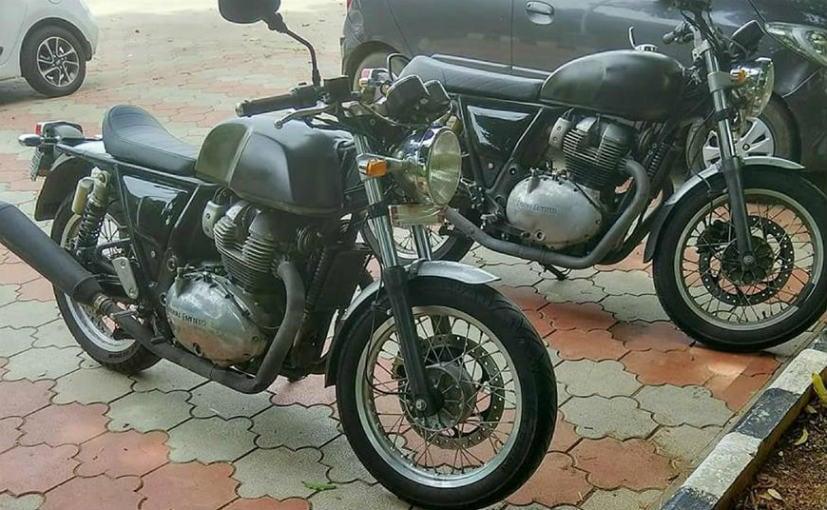 Two Royal Enfield 750 cc Test Mules Spotted
