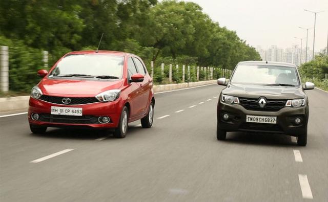 When you compare prices outright, the Kwid AMT ranges from Rs 3.78-4.49 lakh(ex-showroom) and is available in four variants. The Tiago on the other hand is priced between Rs 4.79-5.39 lakh (ex-showroom) and is available only in two variants. The Tiago gets a 1.2-litre 3-cylinder Revotron unit that makes 84 bhp and 114 Nm of torque - which when compared to the Kwid is 17 more horsepower and 23 more newton metres of torque. And the difference is almost immediately obvious. Under the bonnet, the Kwid gets a buzzy little 1-litre three cylinder motor that makes 67 bhp and 91 Nm. The gearbox is a 5-speed AMT unit that has been mated to a rather unconventional shifter knob instead of a normal lever between the front seats. While the Tiago offers a much better put together interior in terms of plastic quality, fit and finish and overall appeal, the Kwid offers features galore. The Tiago does not get a touchscreen infotainment system and navigation like the Kwid does and in 2017, features like those do actually make the difference for the average buyer. In terms of space though, both are about evenly matched.