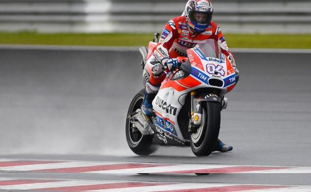 After missing the mark in the previous round at Australia, Ducati's Andrea Dovizioso claimed the win in a wet Malaysian Government Prix, keeping his contention alive for the 2017 world title. Dovizioso beat teammate Jorge Lorenzo to win the Malaysian GP in a 1-2 podium for Ducati, while Tech 3 Yamaha's Johann Zarco took the last spot on the podium. World title contender Marc Marquez of Repsol Honda couldn't do any better than fourth.