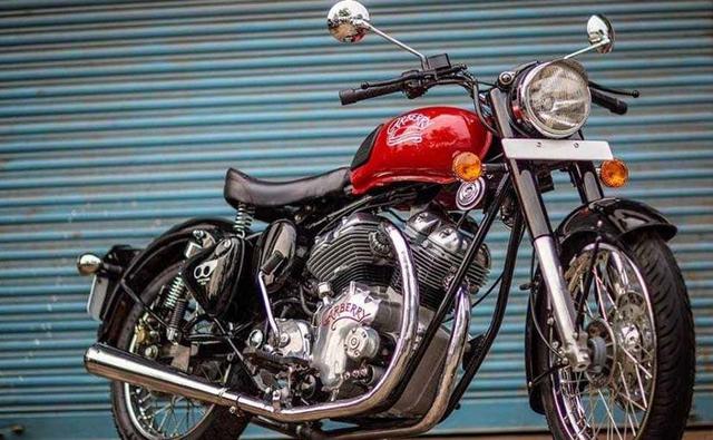 Australian custom bike maker Paul Carberry has commenced accepting orders for the 1000 cc Carberry motorcycle that is powered by two 500 cc Royal Enfield engine blocks with a host of custom built parts. The price is ex-Factory.