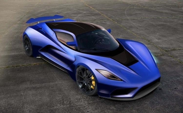 Hennessey's upcoming Venom F5 hypercar has been teased ahead of it's official debut at SEMA 2017, on November 1. Hennessey claims that the Venom F5 will be one of the fastest cars in the world with a top-speed of about 482 kmph.