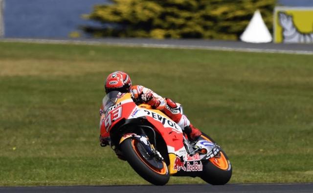 Honda's Marc Marquez now has a 33 point lead over title contender Andrea Dovizioso of Ducati for the championship. Maverick Vinales of Yamaha is out of the contention, 50 points back with two rounds to go.
