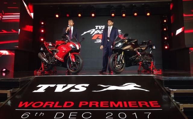 TVS Apache RR 310 Launched In India; Priced At Rs. 2.05 Lakh