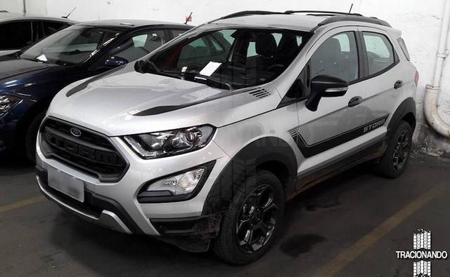 Ford Brazil recently teased the new 'Storm' special edition variant of the  EcoSport. But images of the Ford EcoSport Storm Edition have been leaked online revealing the edgy looking model ahead of its launch. The EcoSport Storm edition adds to the rugged look of the subcompact SUV borrowing cues from some of the car maker's bigger models. Check out the leaked images.