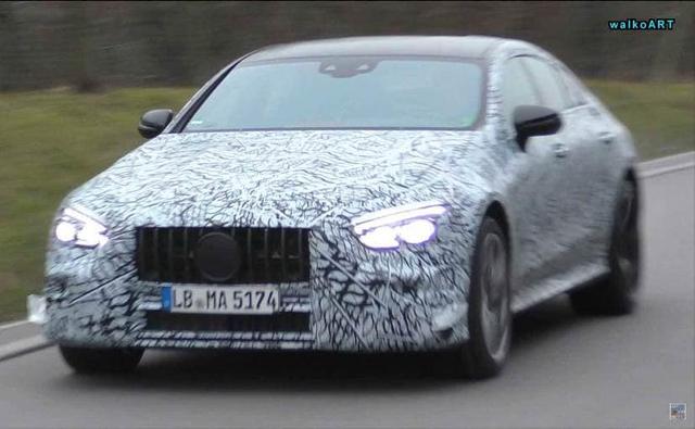 A test mule of the upcoming Mercedes-AMG GT sedan was spotted, possibly undergoing the final stages of testing before its official debut. The Mercedes-AMG GT sedan will be the fourth addition to the GT family and is expected to make its global debut in the first half of 2018.