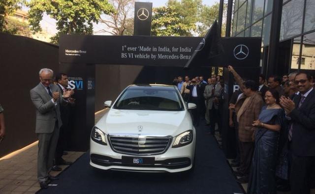 Mercedes-Benz India today launched its BS-VI compatible vehicle in the country, with the 2018 Mercedes-Benz S-Class. It's the first first ever 'Made in India, for India' BS-VI vehicle from Mercedes-Benz.