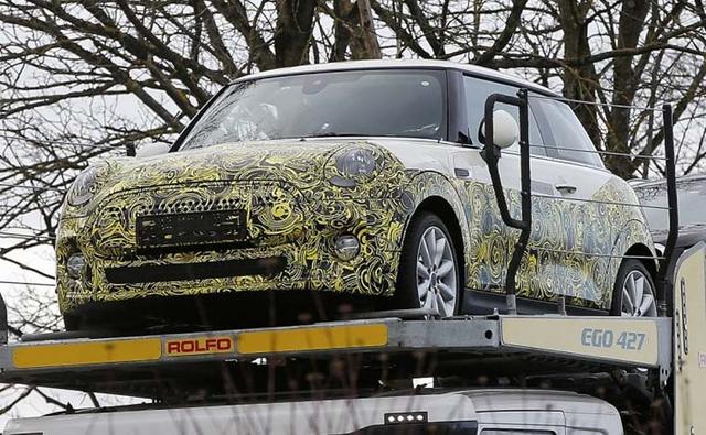 A test mule of the electric mini was recently spotted with heavy camouflage.