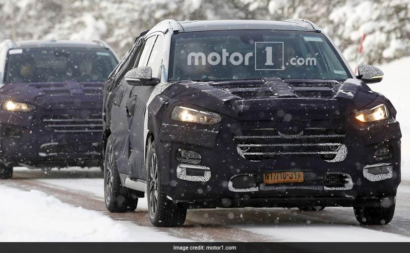 Hyundai Tucson Facelift Spied Testing In The Snow