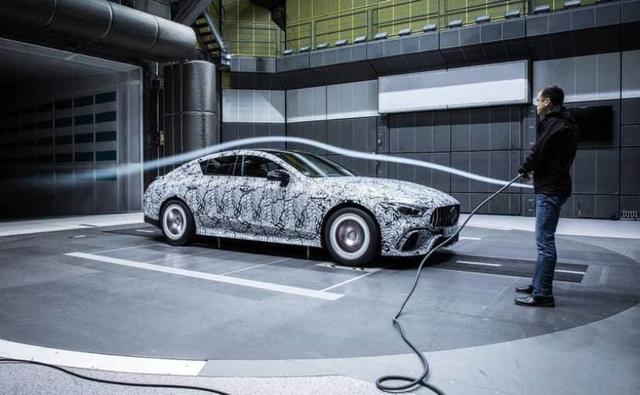 Mercedes-Benz has recently released images of the upcoming four-door AMG GT sedan undergoing wind tunnel testing. The car is slated to make its global debut next month on March 6 at the Geneva Motor Show,