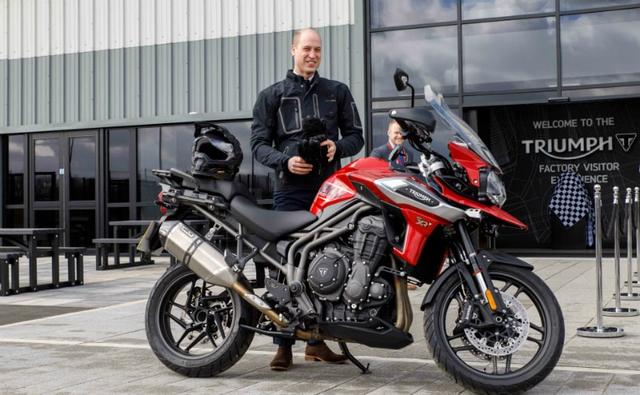 The Duke of Cambridge visited the Triumph Motorcycles headquarters at Hinckley, UK and even took a new Triumph Tiger 1200 out for a spin in the factory premises.