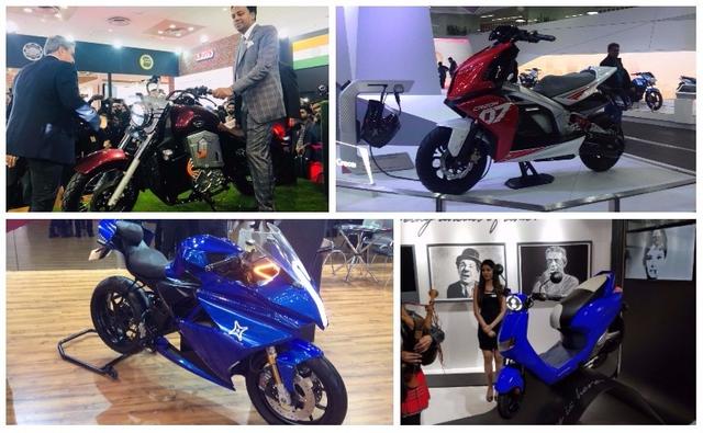 We take a look at the best electric two-wheelers which created quite a stir at the Auto Expo 2018 - from India's first electric superbike, the Emflux One, to the TVS Creon electric scooter concept, here's a look at the top 5 electric two-wheelers.