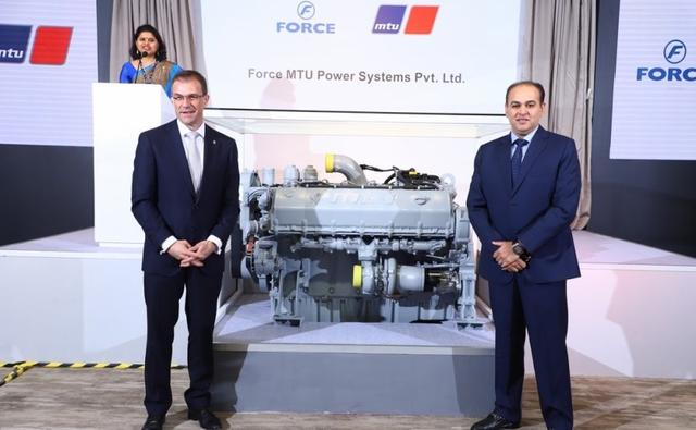 Force Motors today entered into a new joint venture with Rolls-Royce Power Systems a.k.a. MTU, to manufacture Series 1600 engines in India. The new company, which will be called 'Force MTU Power Systems Pvt. Ltd', will manufacture and retail MTU's 10 and 12-cylinder Series 1600 engines in the country.