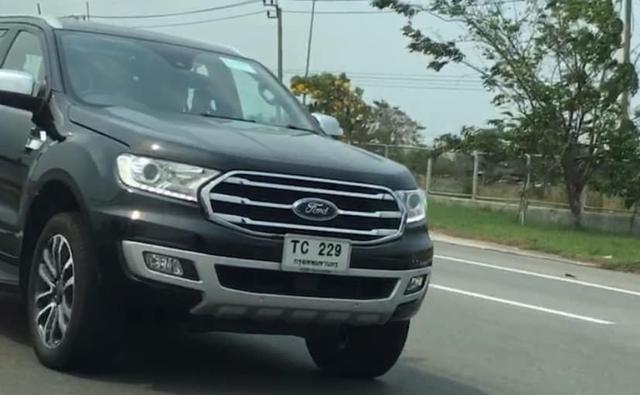 A near production model of the new Ford Endeavour facelift was recently spotted testing in Thailand, sans camouflage. This is the Thai-spec model with the Everest badging that is likely to be launched later this year, while the India-spec model might come in 2019.