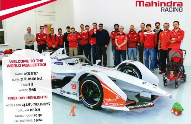 Mahindra Racing has released the first image of its Formula E Season 5 contender - M5 Electro. The all-new challenger is based on the Gen2 Formula E car that was revealed at the Geneva Motor Show 2018 earlier this month and replaces the outgoing model with its radical design, and improved performance.