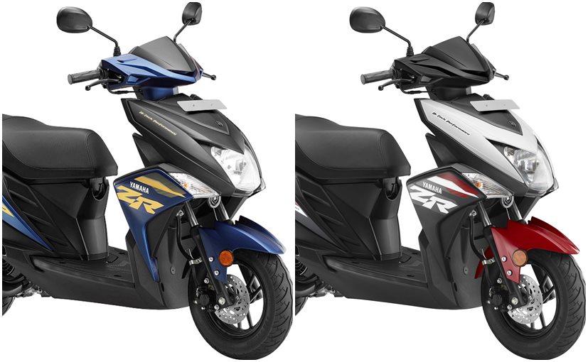 Yamaha has introduced two new colour options for its sporty 113 cc scooter, the Yamaha Cygnus Ray-ZR in India. In addition to the existing Matt Green, Maverick Blue, and Darknight Black, the scooter comes in two new colours - Armanda Blue and Rooster Red.