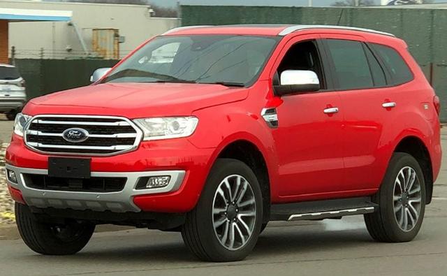 Ford Endeavour Facelift Spotted Testing Undisguised