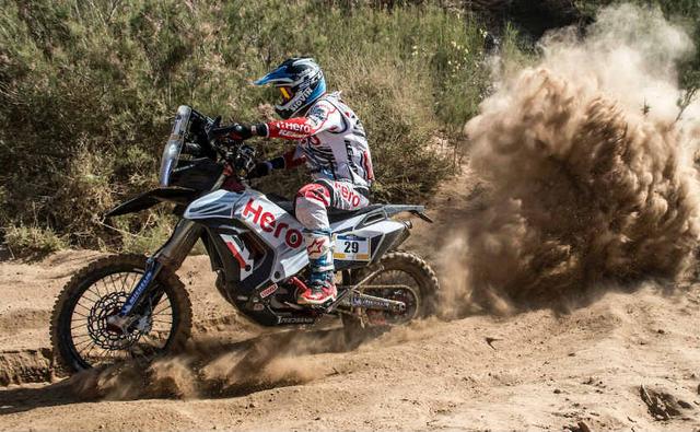Stage 1 of the 9th edition of the Afriquia Merzouga Rally 2018 saw Sherco TVS and Hero MotoSport riders improve their respective rankings over the prologue stage. Stage 1 of the rally saw the riders start their day at Timbaktu hotel and and then battle across two loops of 110.7 km and 96.01 km respectively. At the end of Stage 1 of the Merzouga Rally, Sherco TVS was leading the Indian contingent with Joan Pedrero ranking at P6 overall, followed by teammate Lorenzo Santolino at P9.