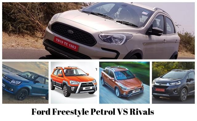 From the likes of smaller ones like the Maruti Suzuki Ignis and the Toyota Etios Cross to premium ones like the Honda WR-V and the Hyundai i20 Active here is a detailed price comparison to the new Ford Freestyle.