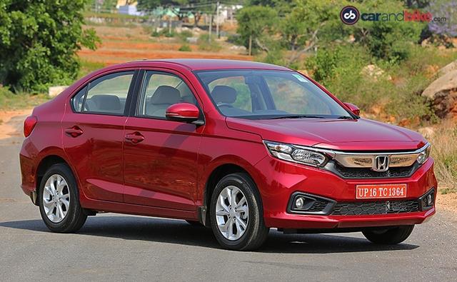 Honda Sells More Than 10,000 Units Of The Amaze In July 2018