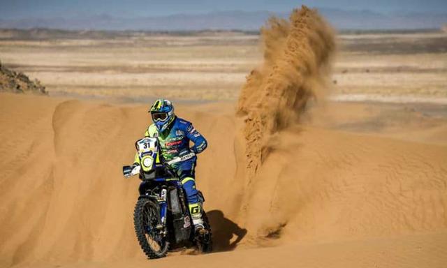 The 2018 Merzouga Rally saw its first two-day marathon run in Stage 3 and both the Indian teams managed to post good rankings at the end of the first day. Team Sherco TVS led the Indian contingent with Joan Pedrero Garcia finished at P8 at the end of Stage 3, finished eighth overall, while teammates Lorenzo Santolino finished at P11, ranking 9th overall. Hero's CS Santosh had a good run and completed the day at P27, ranking 20th overall.