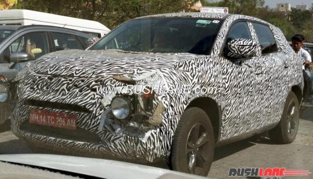 A test mule of the upcoming Tata Motors SUV based on the H5X concept has been spotted testing in India. The prototype of the production version of the Tata H5X was caught on the camera somewhere in Pune, closer to the company production facility on Chakan.