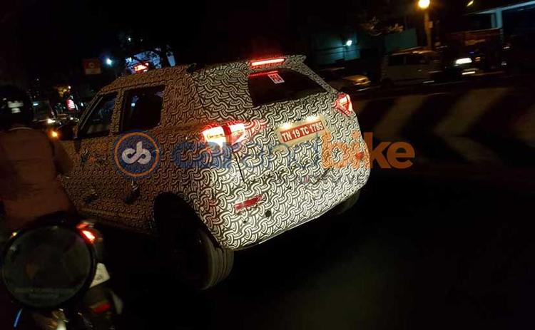 Mahindra S201 Compact SUV Shows Its Taillights In New Spy Shots