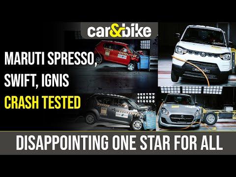 Maruti Suzuki SPresso, Ignis, Swift Crash Tested By GNCAP] Receive 1 Star Safety Rating