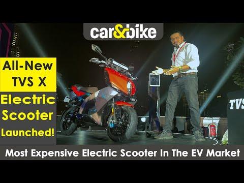 TVS X Electric Scooter Launched: First Look | Walkaround | carandbike