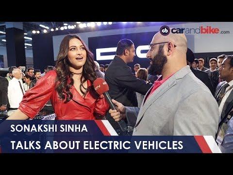 #AutoExpo2018: Sonakshi Sinha Talks About Electric Vehicles