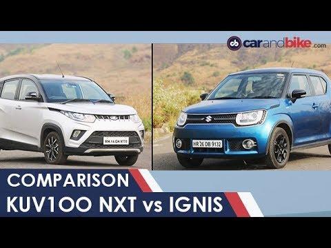 Maruti Suzuki Ignis vs Mahindra KUV100 NXT Comparison Review | NDTV carandbike