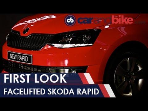 2016 Skoda Rapid Facelift First Look Review - NDTV CarAndBike